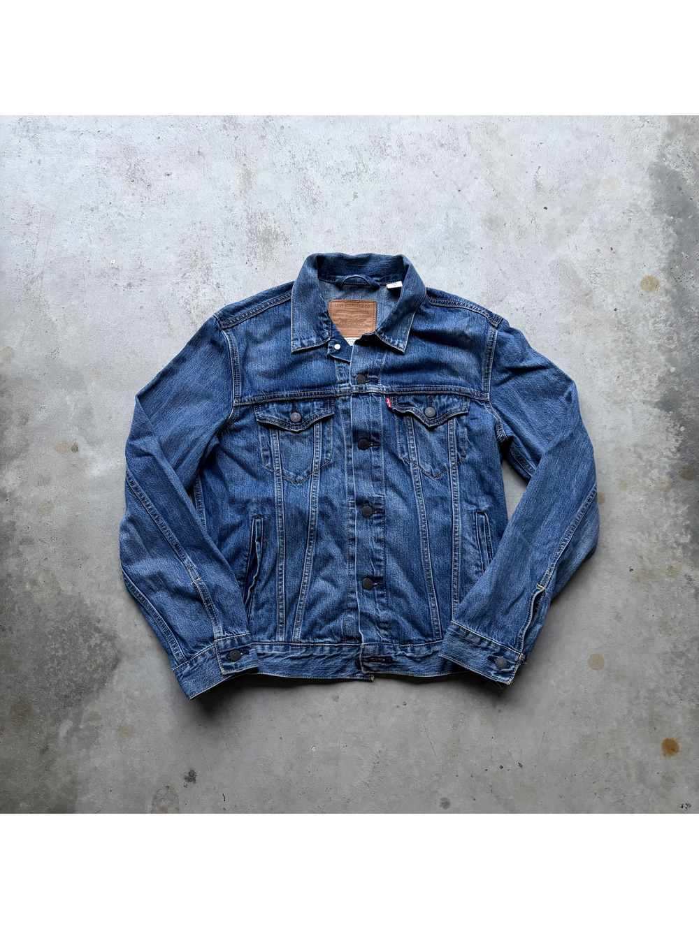 Levi's Premium Men's Denim Jacket Size M Blue